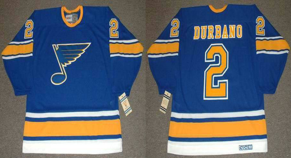 2019 Men St.Louis Blues #2 Durbano blue CCM NHL jerseys->st.louis blues->NHL Jersey
